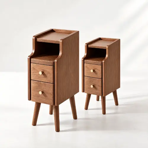 [Compre 1, Leve 2] - Mesa de Cabeceira UltraFina Ranch — Madeira + Madeira